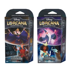 Disney Lorcana - Rise of the Floodborn Starter Deck - DUO (One of Each)